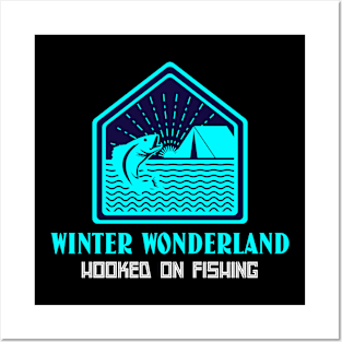 Winter Wonderland, Hooked on Fishing Winter Fishing Posters and Art